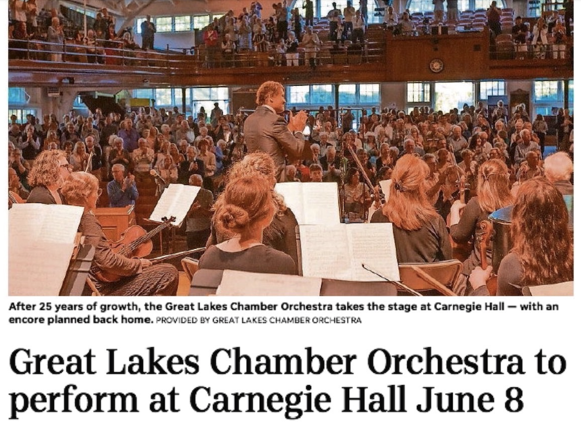 Great Lakes Chamber Orchestra to perform at Carnegie Hall | May 28, 2026